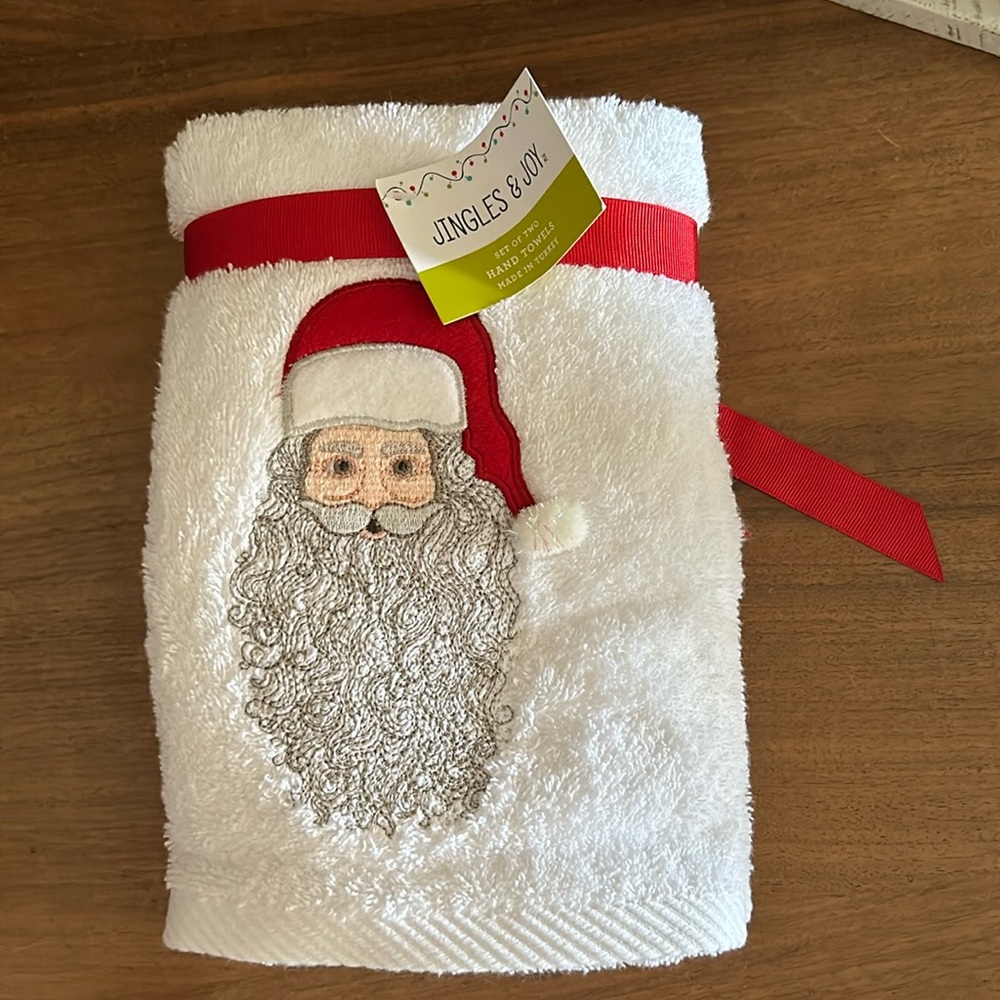 Christmas hand towels